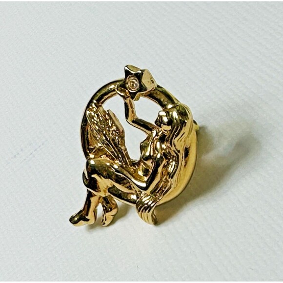 Vintage Avon Virgo Signs of the Future Pin Astrology Horoscope Rhinestone Star - Picture 3 of 8